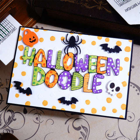 Inlovearts "HALLOWEEN DOODLE" Cutting Dies