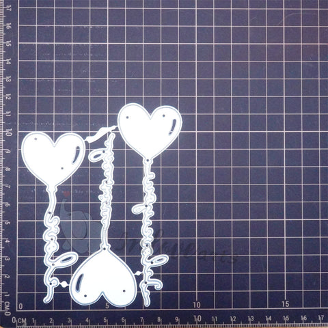 Inlovearts Haert Ballon with Word Cutting Dies