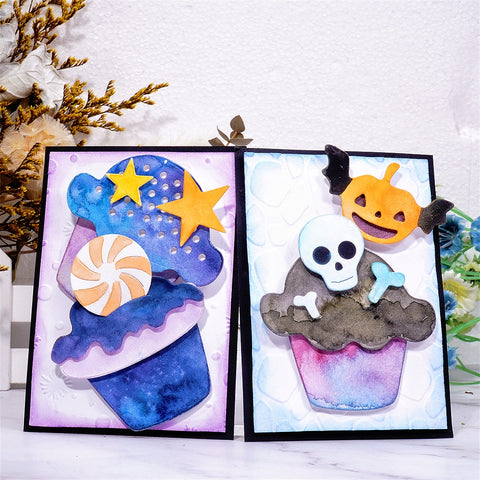 Inlovearts Halloween Theme Cupcake Cutting Dies