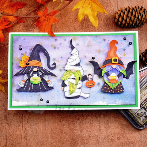 Inlovearts Halloween Theme Gnome Cutting Dies