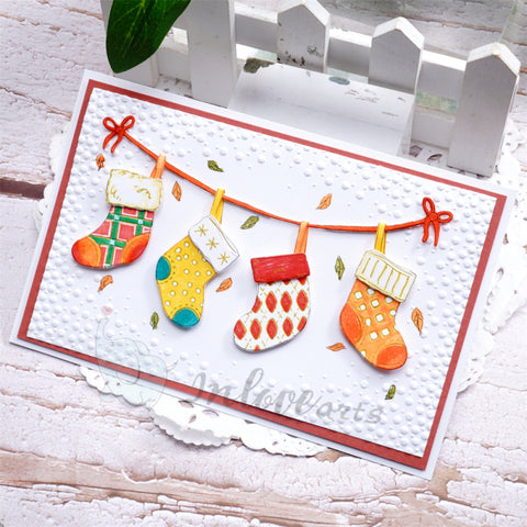 Inlovearts Hanging Christmas Socks Cutting Dies