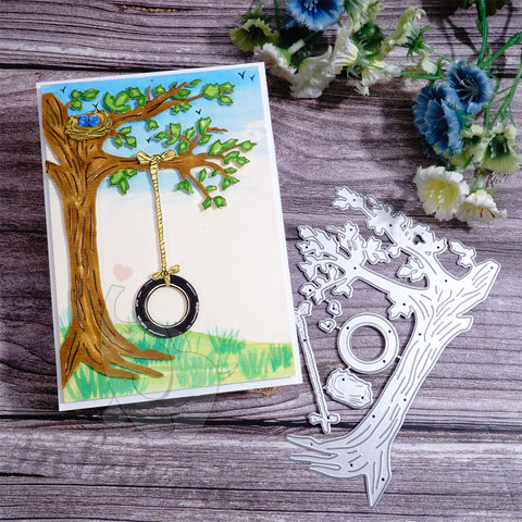 Inlovearts Hanging Tyre on the Tree Cutting Dies