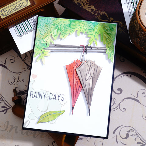Inlovearts Hanging Umbrella Cutting Dies