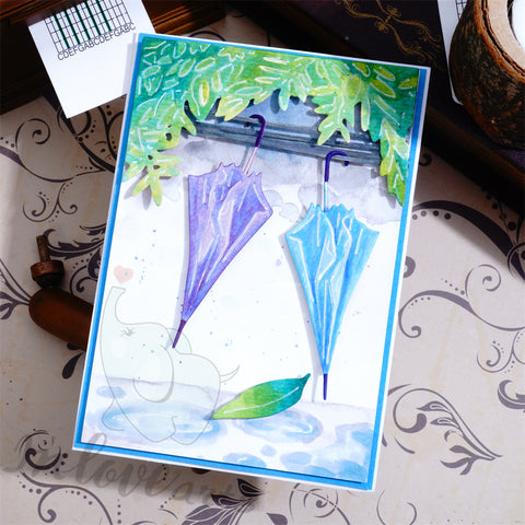 Inlovearts Hanging Umbrella Cutting Dies