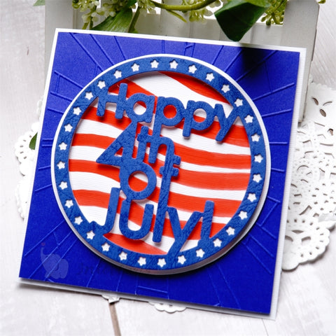 Inlovearts "Happy 4th of July" Frame Cutting Dies
