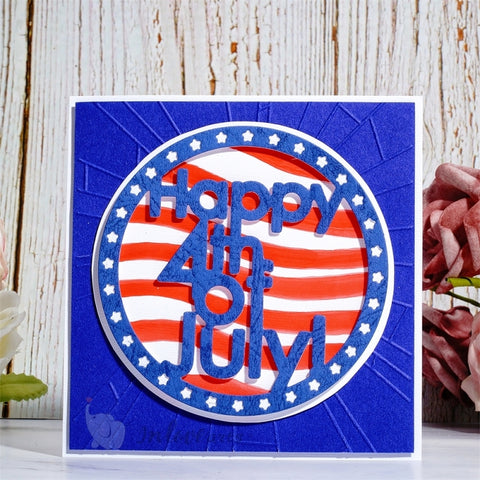 Inlovearts "Happy 4th of July" Frame Cutting Dies