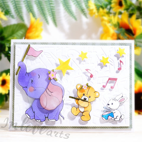 Inlovearts Happy Animals Group Cutting Dies