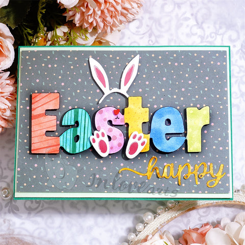 Inlovearts "Happy Easter" Word Metal Cutting Dies