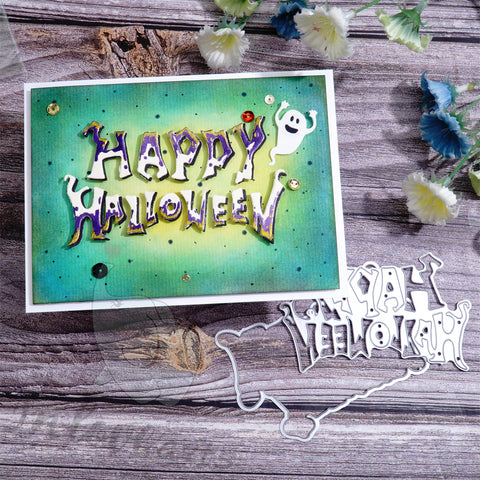 Inlovearts Happy Halloween Word Cutting Dies