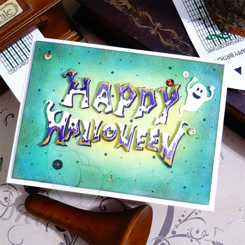 Inlovearts Happy Halloween Word Cutting Dies