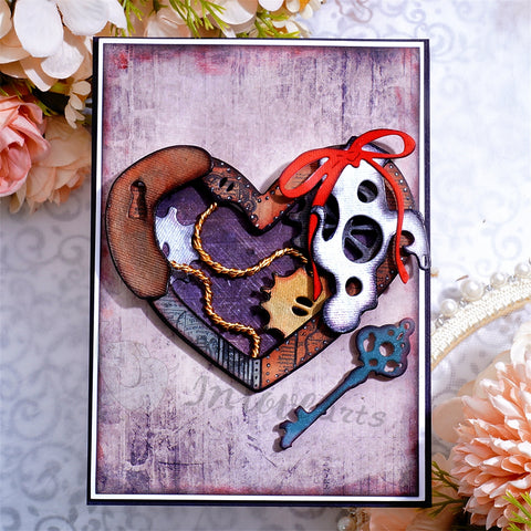 Inlovearts Heart Lock Cutting Dies