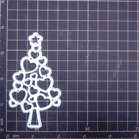 Inlovearts Heart Pattern Christmas Tree Cutting Dies