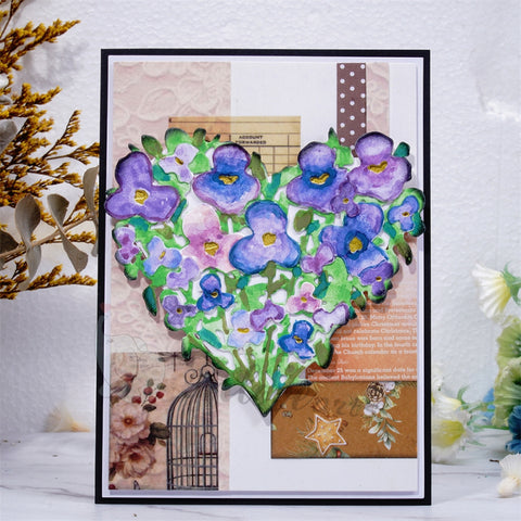 Inlovearts Heart Patterned Flower Cutting Dies