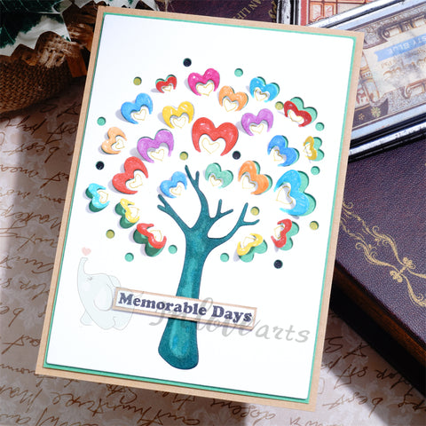 Inlovearts Heart Patterned Tree Cutting Dies