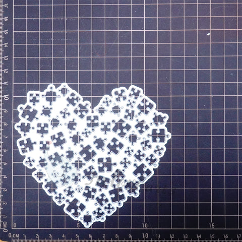 Inlovearts Heart Puzzle Cutting Dies