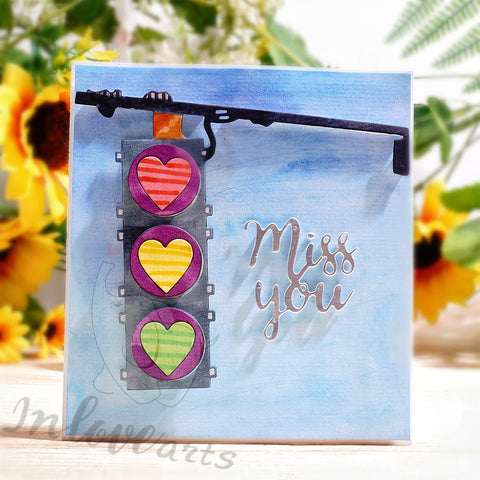 Inlovearts Heart Traffic Light Cutting Dies