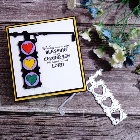 Inlovearts Heart Traffic Light Cutting Dies