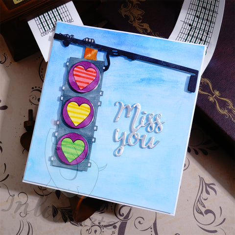 Inlovearts Heart Traffic Light Cutting Dies