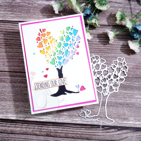 Inlovearts Heart Tree Cutting Dies