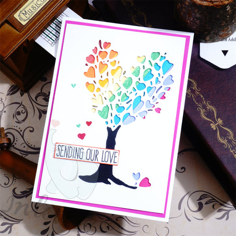 Inlovearts Heart Tree Cutting Dies