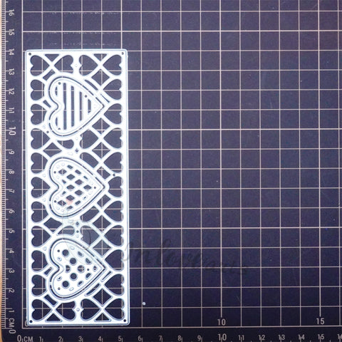Inlovearts Heart and Rectangular Lace Border Cutting Dies