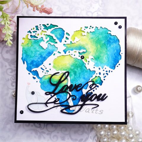 Inlovearts Herat Shaped Earth Cutting Dies