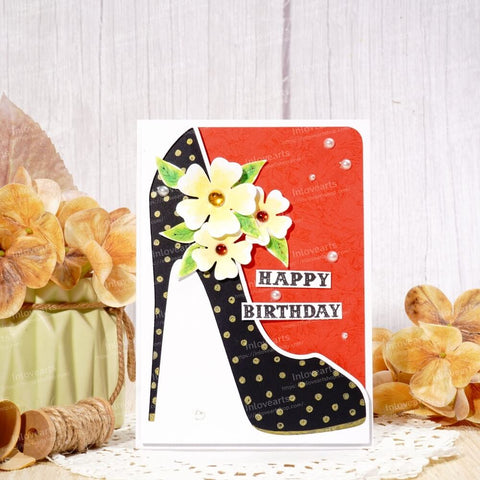 Inlovearts High Heel Border Cutting Dies