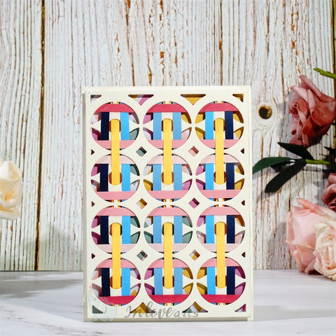 Inlovearts Hollow Circle Background Board Cutting Dies