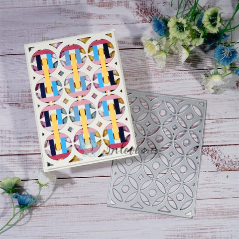 Inlovearts Hollow Circle Background Board Cutting Dies