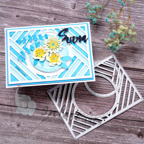 Inlovearts Hollow Circle Background Board Cutting Dies