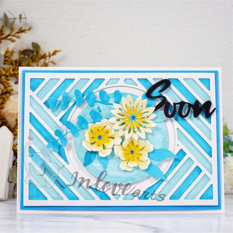 Inlovearts Hollow Circle Background Board Cutting Dies