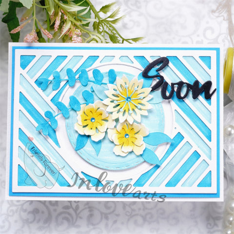 Inlovearts Hollow Circle Background Board Cutting Dies