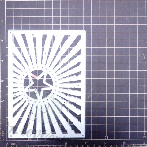 Inlovearts Hollow Circle Star Background Board Cutting Dies
