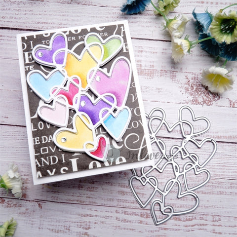 Inlovearts Hollow Heart Cutting Dies