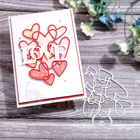 Inlovearts Hollow Heart Cutting Dies