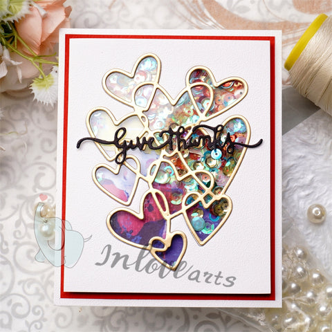 Inlovearts Hollow Heart Cutting Dies
