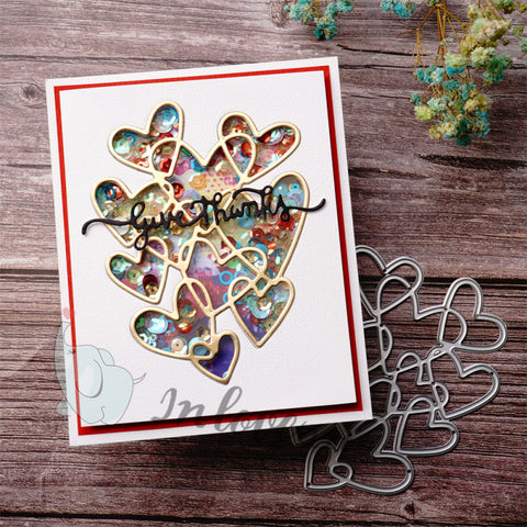 Inlovearts Hollow Heart Cutting Dies