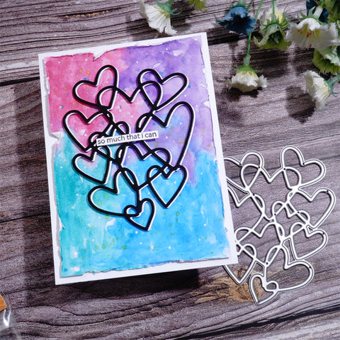 Inlovearts Hollow Heart Cutting Dies