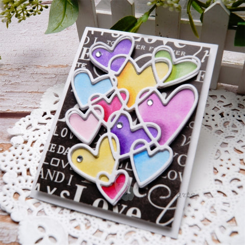 Inlovearts Hollow Heart Cutting Dies