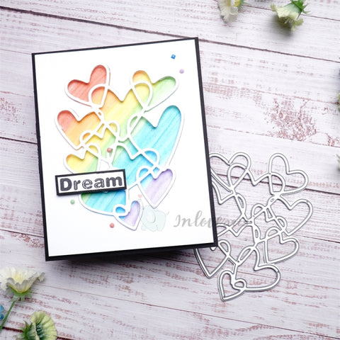 Inlovearts Hollow Heart Cutting Dies