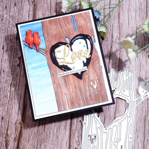 Inlovearts Hollow Heart Trunk Cutting Dies