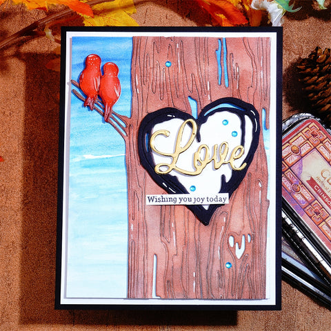Inlovearts Hollow Heart Trunk Cutting Dies
