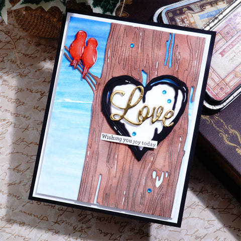 Inlovearts Hollow Heart Trunk Cutting Dies
