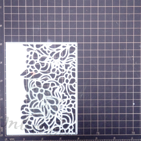 Inlovearts Hollow Line Flowers Background Board Cutting Dies