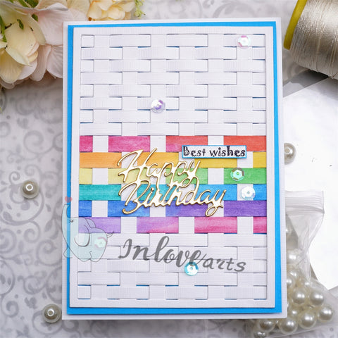 Inlovearts Hollow Lines Background Cutting Dies