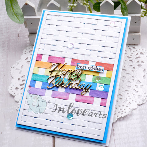 Inlovearts Hollow Lines Background Cutting Dies
