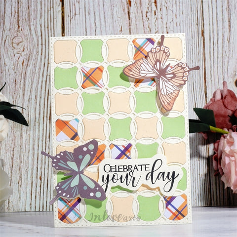 Inlovearts Hollow Round Pattern Background Board Cutting Dies