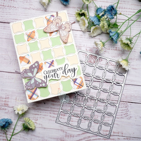 Inlovearts Hollow Round Pattern Background Board Cutting Dies