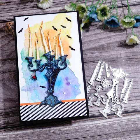 Inlovearts Horrible Candlestick Cutting Dies