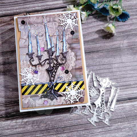 Inlovearts Horrible Candlestick Cutting Dies